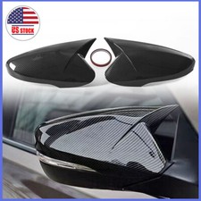 Pair For Hyundai Veloster 20122017 Carbon Fiber Ox Rear View Mirror Cover Trim Pair For Hyundai Veloster 20122017 Carbon Fiber Ox Rear View Mirror Cover Trim