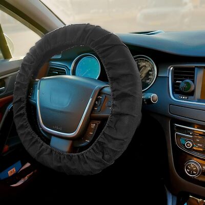 Einheitsgröße schwarz weich Stretch Auto Lenkrad Abdeckung Schutz passt alles am besten neu