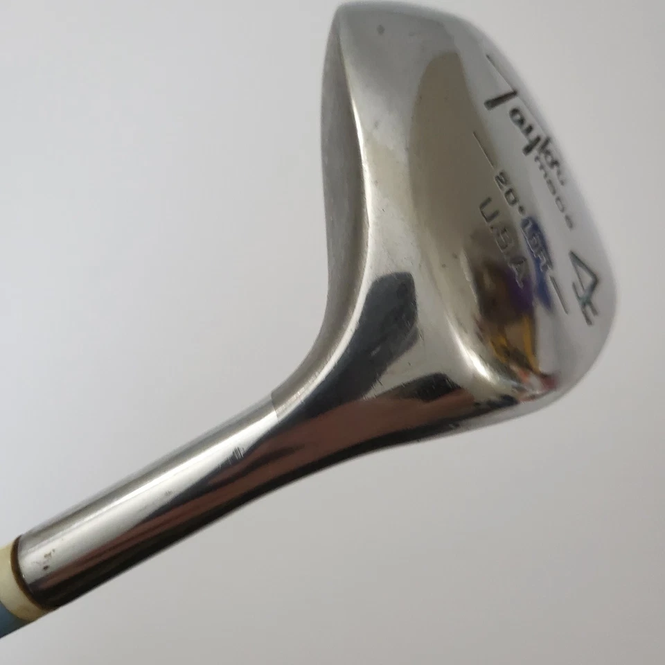 Madera metálica de caqui TaylorMade Pittsburgh 4 20°/derecha/eje de acero para damas Foto 4 de 4