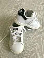 Adidas Stan Smith Kids Trainers White Round Toe Leather