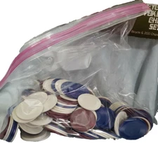 Large Lot Multicolor Poker Chips New Plastic And Older. No Cards Included.
