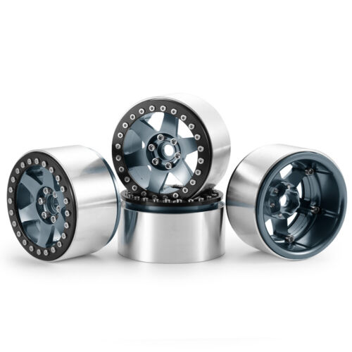 4PCS Alloy 2.2" Beadlock Wheels Rims for 1/10 RC Rock Crawler Car Wraith SCX10 - Picture 19 of 20