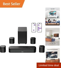 Immersive 7.1 Channel Dolby Atmos Sound System with App Control Subwoofer