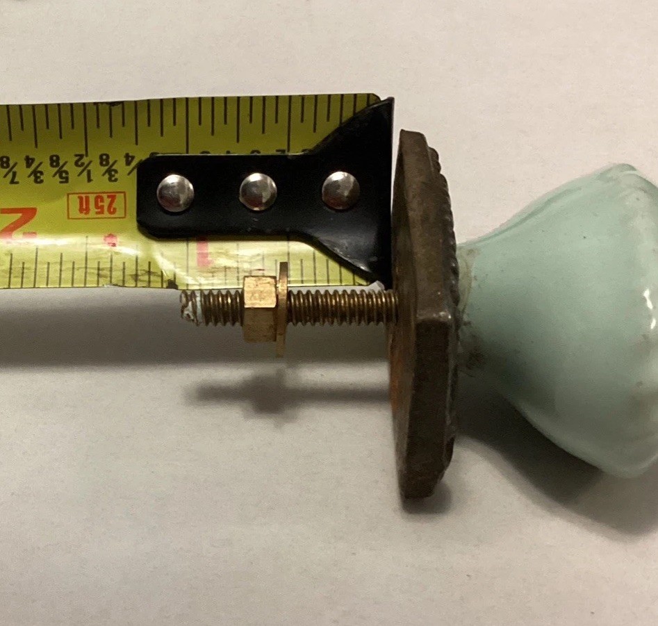 Vintage Oval Decorative Cabinet Knobs With Backplate Light Powder Blue