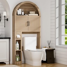 Over The Toilet Storage Cabinet Bathroom Shelf Organizer Freestanding Bathroom