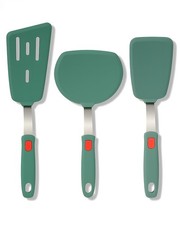 Best Brigii Silicone Spatula Turner Set of 3,Heat Resistant,430 Stainless Steel