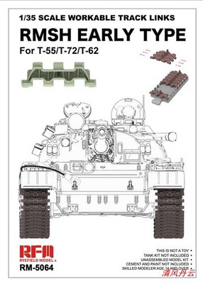 RYEFIELD RM5064 1/35 SCALE WORKABLE TRACK LINKSRMSH EARLY TYPE ForT-55/T-72/T-62