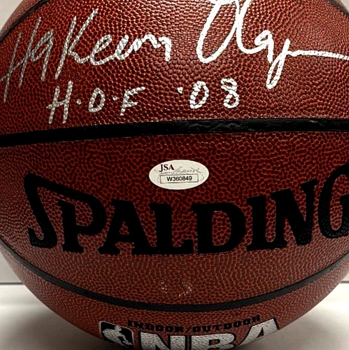 Hakeem Olajuwon Signed I/O Basketball w/HOF Inscription Rockets JSA W360849 - Image 4 of 4