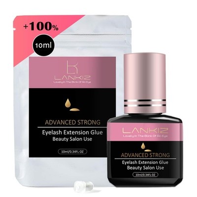 10ML Wimpernkleber für Wimpernverlängerungen, 1-2s Lankiz 10 ml (1er Pack), schwarz 