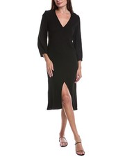 Nation Ltd Olpa Ballon Sleeve V-Neck Midi Dress Women's