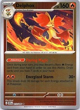 Delphox Chaos Rising 013/086 Rare Pokemon Reverse Holo Near Mint Pokemon Card
