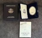 1996-P Proof Silver American Eagle 1 oz .999 Fine Silver Dollar w/ Box & COA