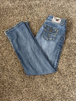 YMI Girls Size 10 Bootcut Jeans Medium Wash Stretch Denim Low Rise