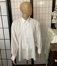 After Six Men 17.5/36 Tuxedo Poplin Button Dress Shirt Or Studs Not Included 
