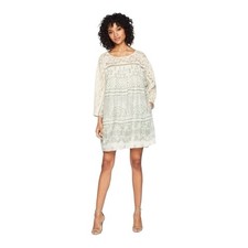 Free People Sun Daze Lace Trim Mini Dress Womens Size Medium