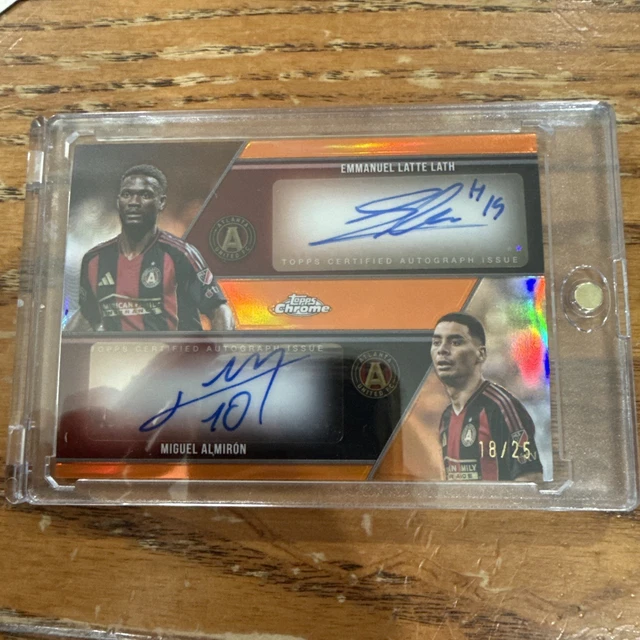 2025 Topps Chrome MLS 30th - Dual Auto Emmanuel Latte Lath/Miguel Almiron /25
