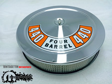New 14 X 3 Chrome Air Cleaner With Mopar 440 Four Barrel Logo
