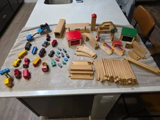 VINTAGE 1986 Brio lots of various tracks, train cars, structures,  etc