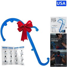 Lightweight Blue Back and Neck Massager - Manual Therapy Hook for Pain Relief