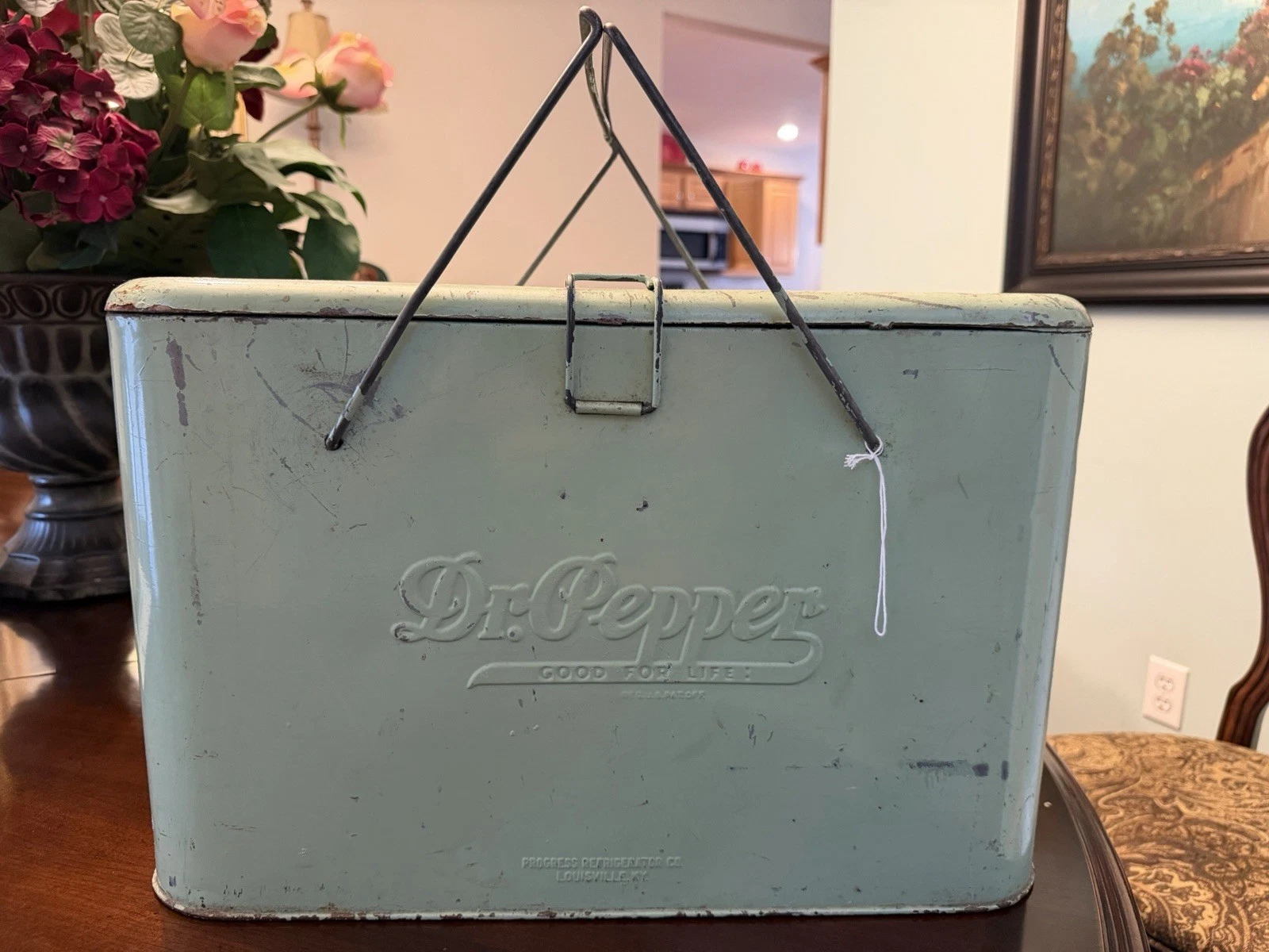 Vintage 1940-50s Dr Pepper Metal Cooler -Progress Refrigerator Co -Embossed Logo
Opens in a new wind
