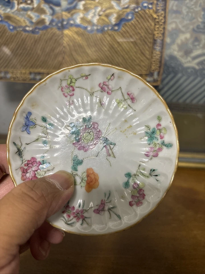 Antiguo platillo chino del siglo XIX Foto 3 de 4