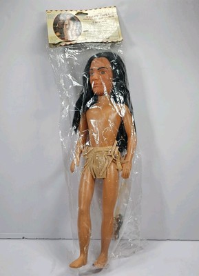 VTG Fibre Craft 15'' Chief Doll Native American Indian w/Bonus Bead Kit #3211 NOS