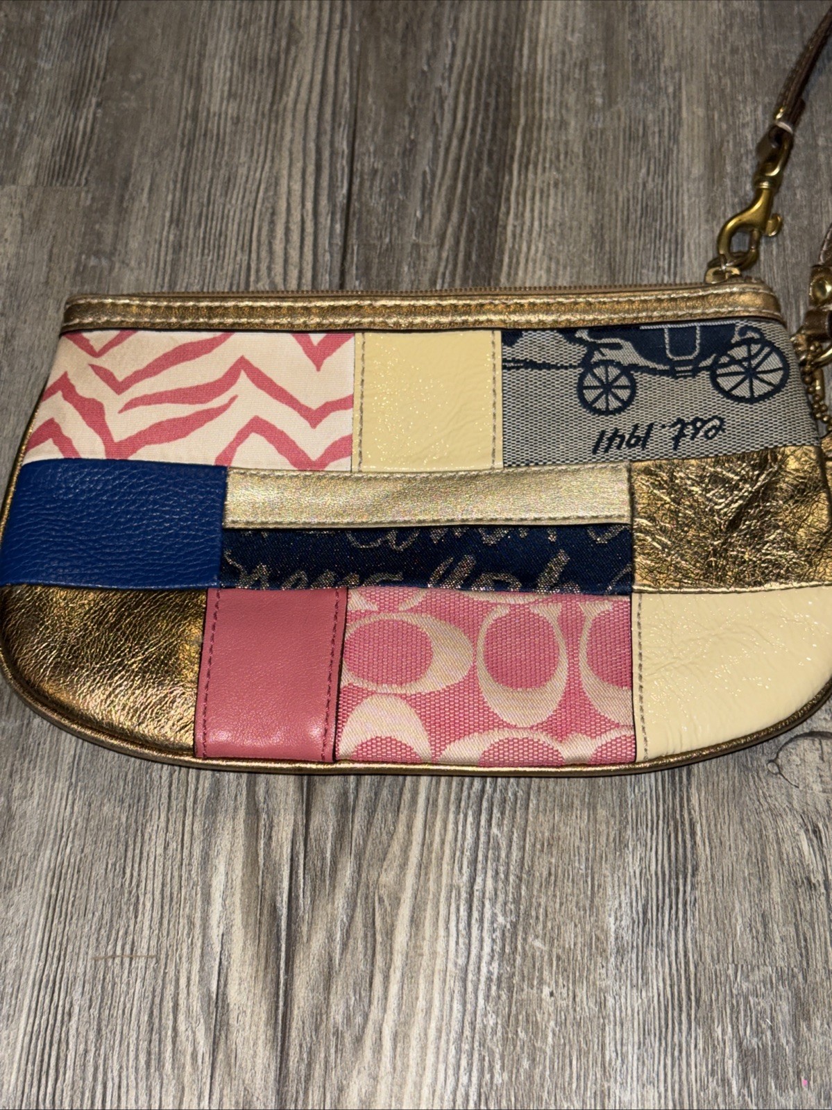 COACH Y2K 2000s  Multicolor Flat Patchwork Wristl… - image 2