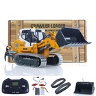 1:50 2.4G RC Electric Lifting Tracked Loader LR636 Metal Bucket Tracks Ripper — photo 1