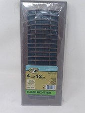 1 finto legno 4 pollici X 12 pollici Registratore da pavimento in plastica in grana di mogano