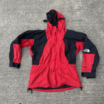 Men's Vintage 90's The North Face Gore Tex Mountain Light Red Parka Jacket Sz M