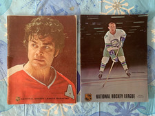 VINTAGE 1970 & 1973 PHILADELPHIA FLYERS OFFICIAL NHL GAME MAGAZINES