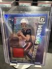 2024 Panini Donruss Optic Rookie Phenom Drake Maye #RPB-DME Blue Hyper Prizm RC