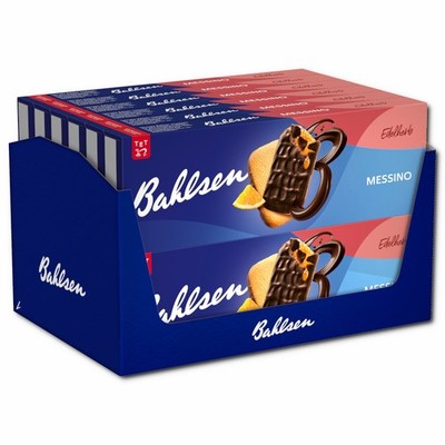 (18,60 /1kg) Bahlsen Messino Edelherb, Kekse, Gebäck, 12 Packungen je 125g