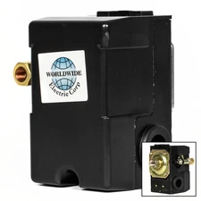 Single Port 140-175 PSI Air Compressor Pressure Switch Control 1/4" NPT 12 Amp