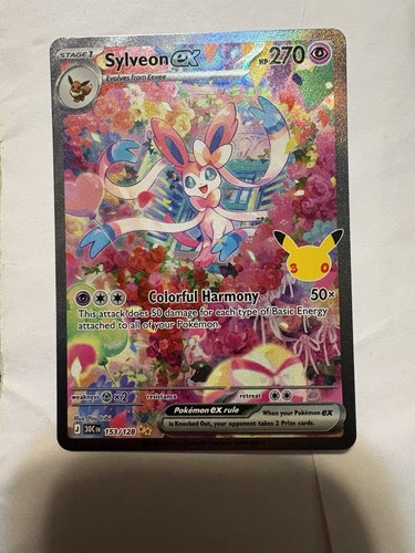Sylveon ex Pokemon TCG Holo Sv: Prismatic Evolutions SIR English 156/131