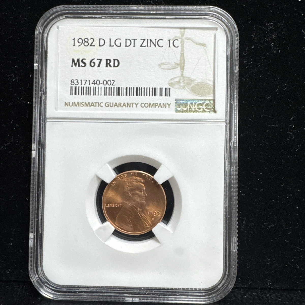 MS 67 Graded 1982 Lincoln Memorial Small Cents (1959-2008) for