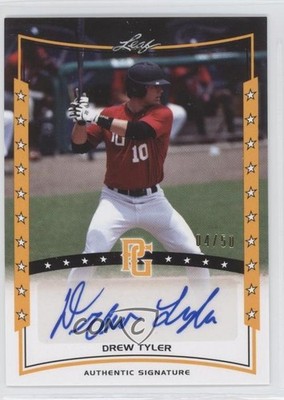 2014 Leaf Perfect Game Showcase Auto Gold 4/50 Drew Tyler #A-DT1 Auto 0a7