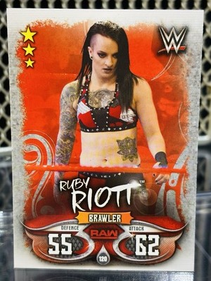 2018 Topps Slam Attax WWE Ruby Riott Squad Wrestling Card #120 NXT AEW Ruby Soho