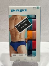 Papi Multicolor Low Rise Briefs 5 Pack Size XL