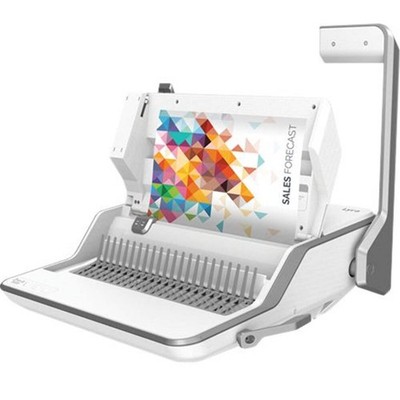 NEW Fellowes Lyra 3-In-1 Manual Binding Centre Machine Plastic Comb White