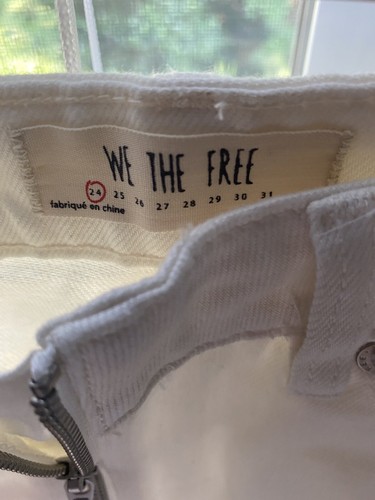 FREE PEOPLE DENIM MINI SKIRT SIZE 24 - Picture 3 of 3