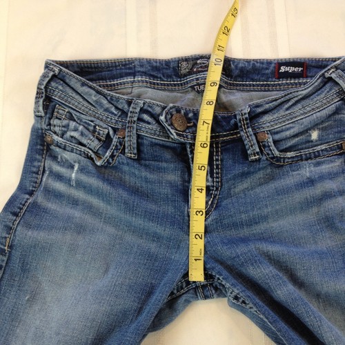 SILVER JEANS Tuesday Medium Wash Low-Rise Straight Leg Denim Jeans Damen 28/31 - Bild 4 von 11
