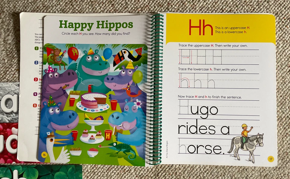 Lot of Kindergarten Educational Write-On Wipe-Off Let's Write Letters Highlights - Image 3 of 4