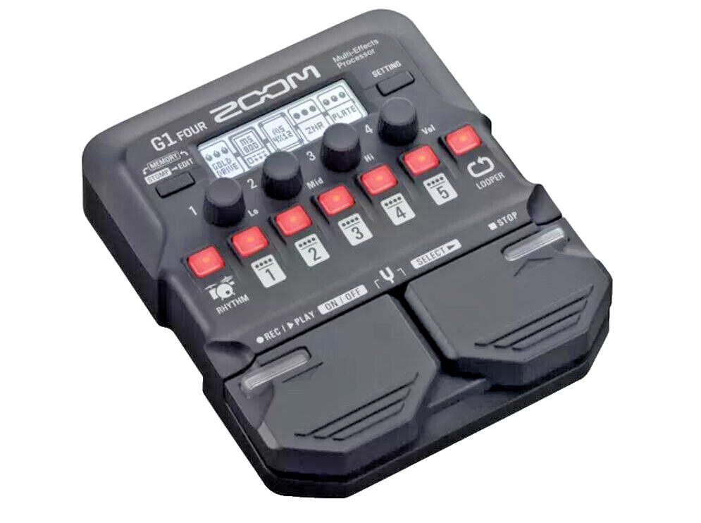 Zoom G1 Four Pedale Multieffetti Processore Multi Effetto Chitarra Pedaliera