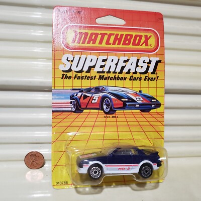 MATCHBOX 1985  MACAU MB23 Superfast TOYOTA MR-2 Nu In Bubble Package