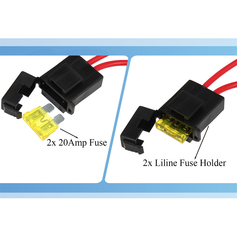 Dual Electric Fan Relay Kit with Thermostatic Sensor Switch 185 On 175