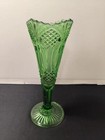 Antique EAPG McKee Hickman Vase Green — photo 6