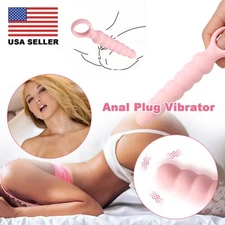 10 Vibrating-Sex-Toys-Women-G-spot-Massager-Dildo-Anal-Butt-Plug-Beads-Beginner