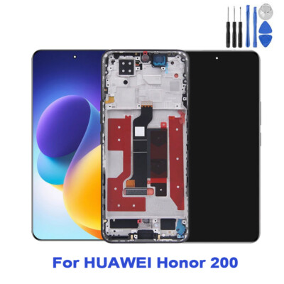 For HUAWEI Honor 200 Cell Phone Touch Screen HD Display Replacement Black +Tools
