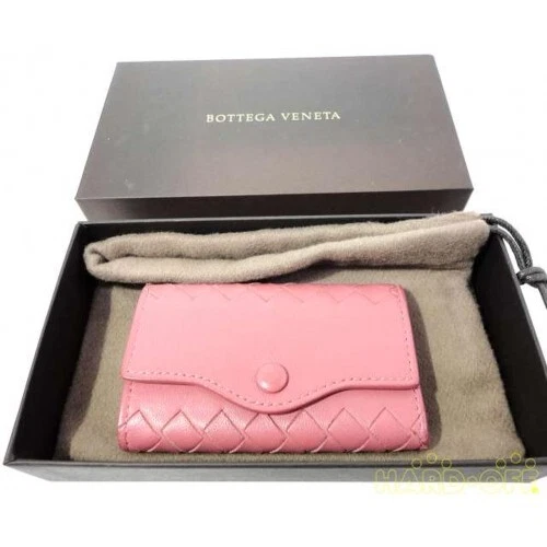 Estuche para llaves BOTTEGA VENETA rosa con caja Japón Foto 3 de 4